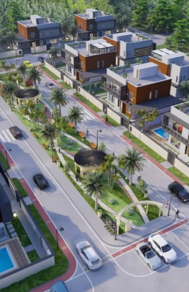 Community street and landscaped public realm
