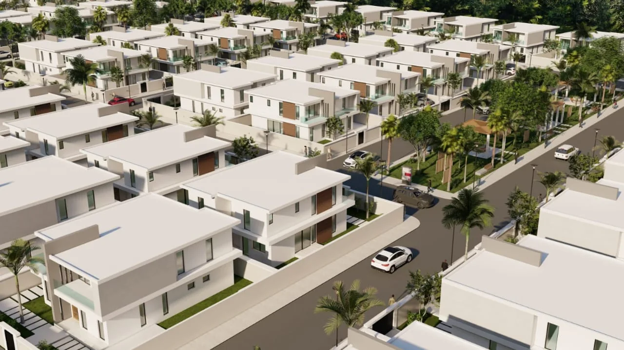 Landscaped residential setting