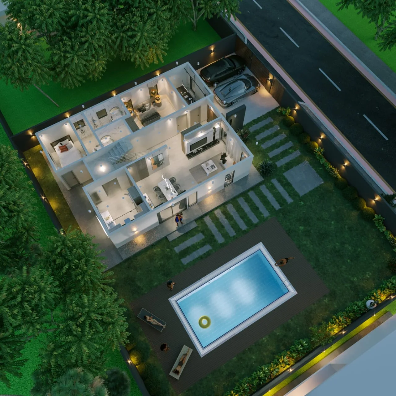 Residential environment that supports social connection